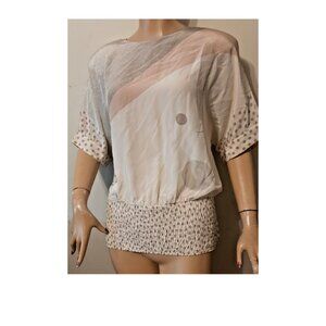 Vintage Louis Feraud Silk Blouse Made in West Germany Women's US 12